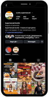 Profilo Instagram Scotta Supermercati